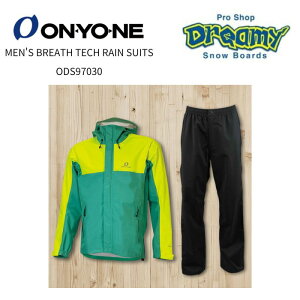 ONYONE �I�����l MEN'S BREATH TECH RAIN SUITS ODS97030 �G�������h�O���[��/�t���b�V���C�G���[ ���C���R�[�g ���C���X�[�c �A�E�g�h�A �y�� �ʋC�� ���K�i