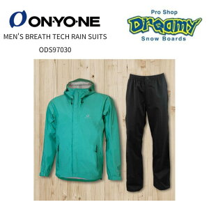 ONYONE �I�����l MEN'S BREATH TECH RAIN SUITS ODS97030 �G�������h�O���[�� ���C���R�[�g ���C���X�[�c �A�E�g�h�A �y�� �ʋC�� ���K�i