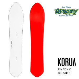 KORUA コルア PIN TONIC BRUSHED 159/166/172 フロートキャンバー ロングボード オフピステ フリーライド オールラウンド コルア スノーボード 板 正規品