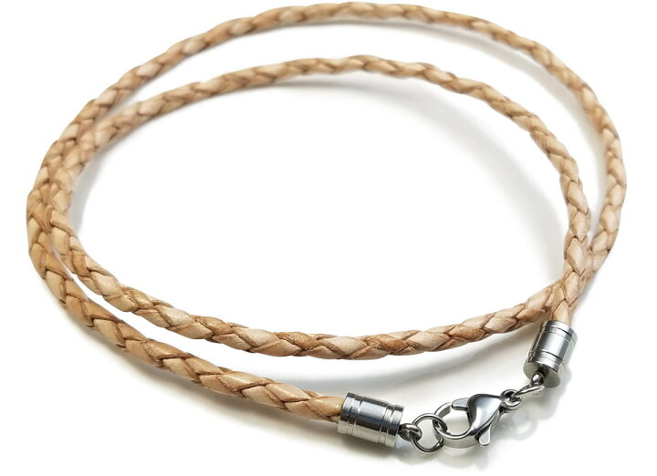 楽天市場 3 0mm 50cm 牛革 4つ編み レザーチョーカー 黒 茶 革紐 ネックレス レディース メンズ ペンダント用 ステンレス金具 アレルギー用 アレルギー対策 Dredline楽天市場店