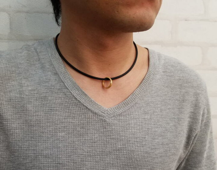 楽天市場】【太さ3.0mm ラバーチョーカー 】 k18 ゴールド 金 引き輪  