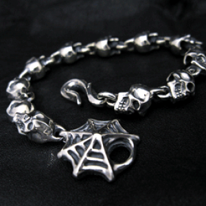 yKAGEMARU DESIGNS JQ}fUCzXJV[Y MAME SKULL BRACELET }XJuXbg  w Y silver925 Vo[925 Vo[ANZ