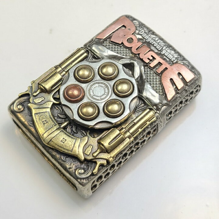 楽天市場】希少 ZIPPO ジッポ リボルバーデザイン 拳銃モチーフ 