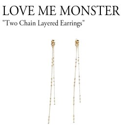 ラブミーモンスター ピアス LOVE ME MONSTER レディース Two Chain Layered Earrings ツー チェーン レイヤード イヤリング GOLD ゴールド 韓国アクセサリー 300436735 ACC