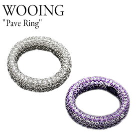 ウイング 指輪 リング WOOING メンズ レディース Pave Ring パヴェ リング WHITE ホワイト PURPLE パープル 韓国アクセサリー 1000000081 ACC