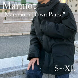 ダウン　アウター　マーモット　Marmot　マンモスダウンパーカー　正規品　メンズ　ユニセックス　男女兼用　おしゃれ　カジュアル　アウトドアファッション　防水　防寒　保温　プレゼント　ブラック　TSFMD201