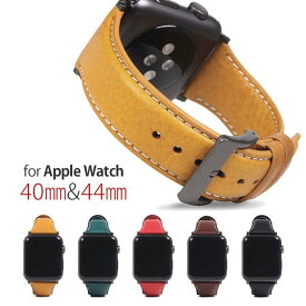 SLG Design Apple Watch バンド 44mm 40mm用 本革 Italian Minerva Box Leather ブラック アップルウォッチバンド イタリアンミネルバボックスレザー イタリアンベジタブルレザー 交換ベルト series 5/4/3/2/1 対応 42mm 38mm対応 お取り寄せ