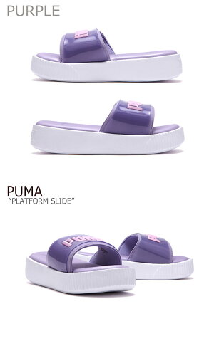 プーマスリッパPUMAメンズレディースPLATFORMSLIDEプラットフォームスライドBLACKPURPLEブラックパープルFLPU9S1W27FLPU9S1W28シューズ【中古】未使用品
