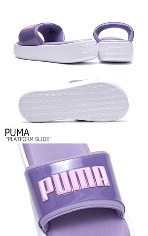 プーマスリッパPUMAメンズレディースPLATFORMSLIDEプラットフォームスライドBLACKPURPLEブラックパープルFLPU9S1W27FLPU9S1W28シューズ【中古】未使用品