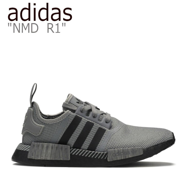 楽天市場 アディダス スニーカー Adidas レディース Nmd R1 エヌエムディー R1 Gray Black グレー ブラック Ef0567 シューズ 中古 未使用品 1week ワンウィーク