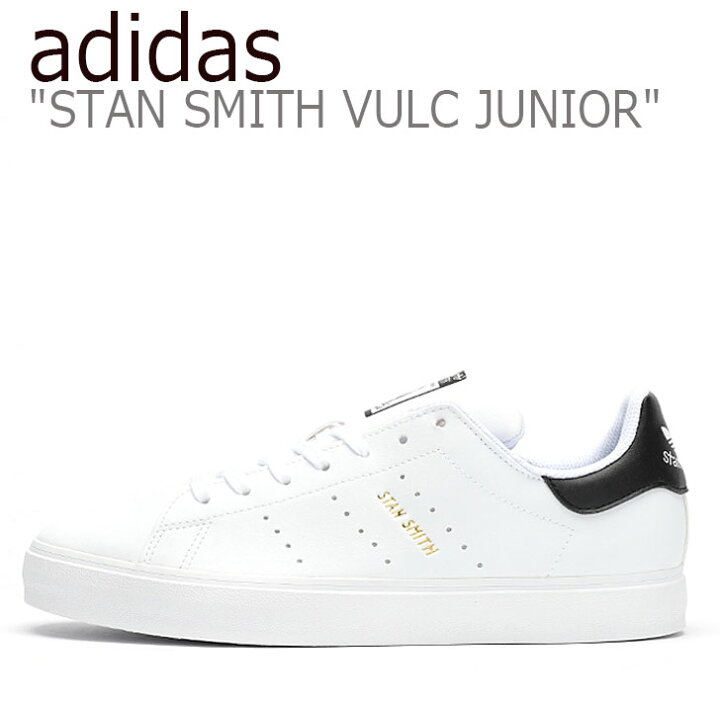 スタンスミス スニーカー adidas レディース STAN SMITH JUNIOR スタンスミス WHITE ホワイト BLACK ブラック シューズ 【中古】未使用品 : 1WEEK（ワンウィーク）