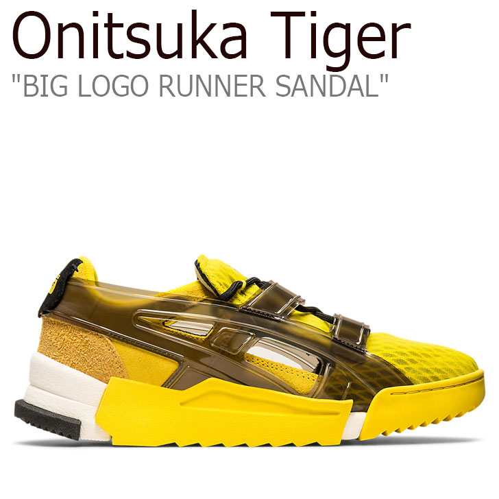 オニツカタイガー サンダル Onitsuka Tiger BIG LOGO RUNNER SANDAL VIBRANT YELLOW BLACK  1183A582-753 シューズ | 1WEEK（ワンウィーク）