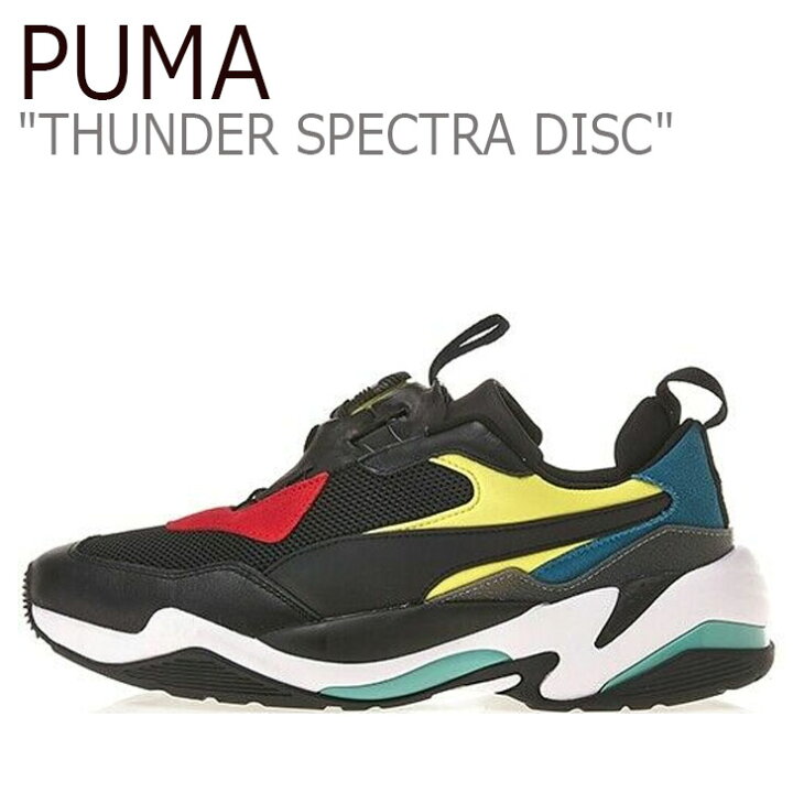 楽天市場 プーマ スニーカー Puma メンズ Thunder Spectra Disc サンダー スペクトラ ディスク Black ブラック Ribbon Red リボンレッド シューズ 中古 未使用品 Drescco ドレスコ
