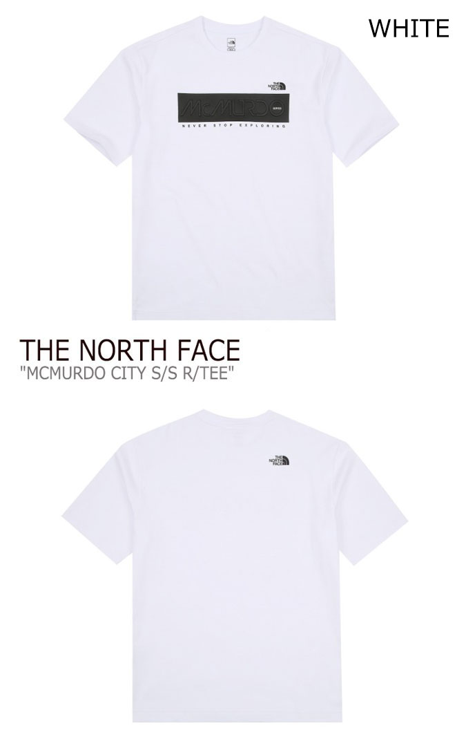 ノースフェイス Tシャツ THE NORTH FACE メンズ レディース MCMURDO CITY S/S R/TEE マクマード シティー  ショートスリーブ ラウンドＴシャツ NAVY ネイビー ORANGE オレンジ WHITE ホワイト NT7UJ21A/B/C ウェア  【中古】未使用品 | 