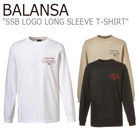 バランサ ロンT BALANSA メンズ SSB LOGO LONG SLEEVE T-SHIRT SSB ロゴ ロング スリーブ Tシャツ WHITE ホワイト RED レッド BLACK ブラック RED レッド SAND サンド BLACK ブラック 1010079672/73/74 ウェア