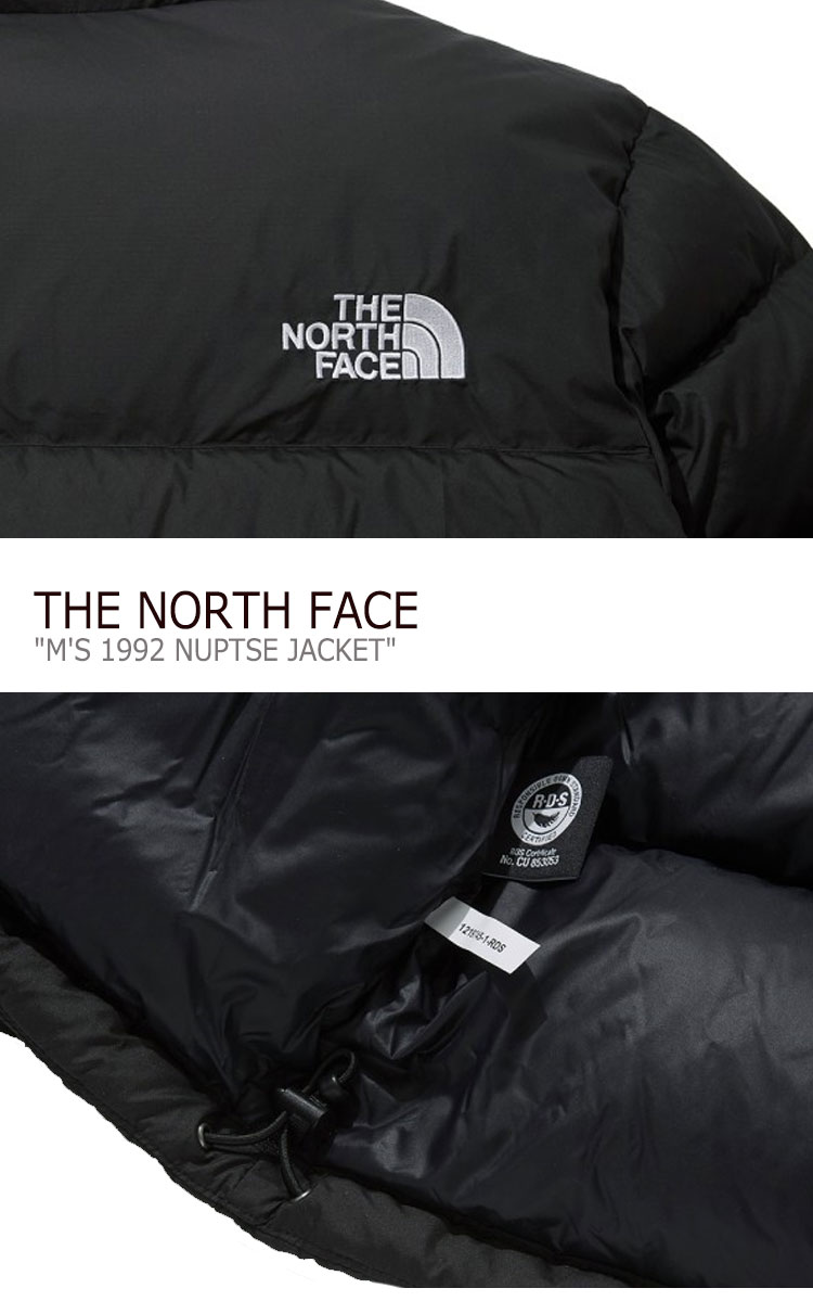 ノースフェイス ダウン THE NORTH FACE メンズ M'S 1992 NUPTSE JACKET メンズ 1992 ヌプシ ジャケット  BLACK ブラック REAL BLACK リアルブラック CHARCOAL チャコール NJ1DL53A/B/C ウェア 【中古】未使用品 | 