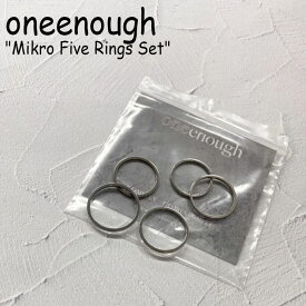 ワンイナフ リング oneenough メンズ レディース Mikro Five Rings Set マイクロ ファイブ リングス セット SURGICAL サージカル STEEL スチール 韓国アクセサリー 363383 ACC