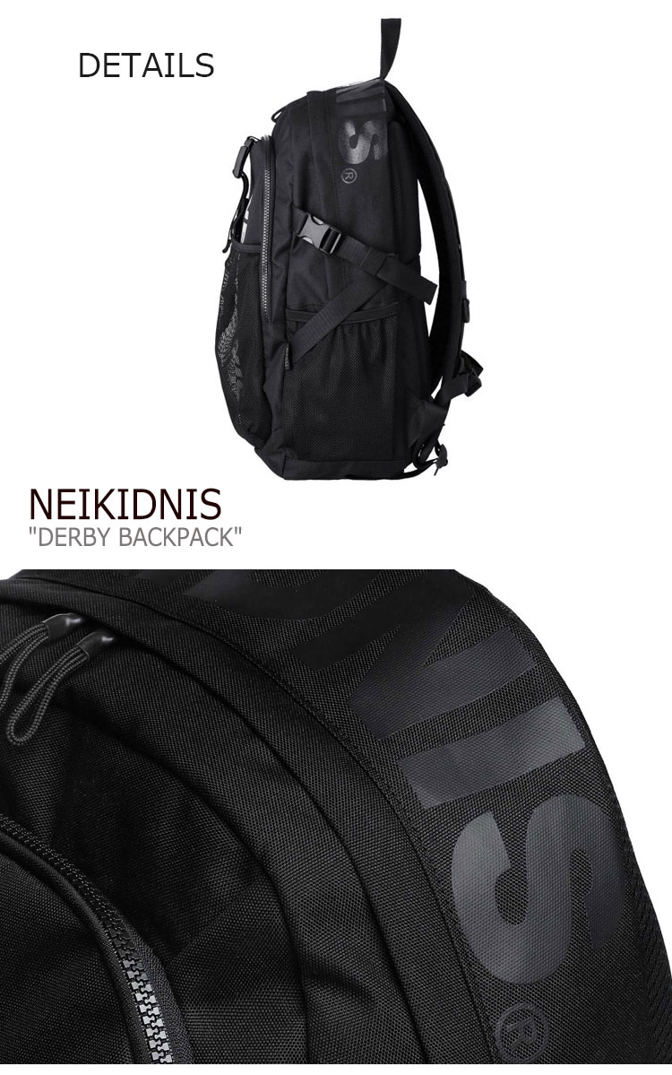 ネイキドニス リュック NEIKIDNIS 正規販売店 メンズ レディース DERBY BACKPACK ダービー バックパック BLACK ブラック  NB15ABG040 バッグ | DRESCCO（ドレスコ）