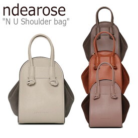 エンディルローズ ハンドバッグ ndearose レディース N U Shoulder bag ショルダーバッグ PALE GREY ペールグレー DARK TAUPE ダークトープ CAMEL キャメル TAUPE PINK トークピンク 300749137/45 300573023/8 バッグ