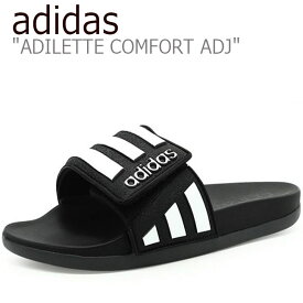 アディダス スリッパ adidas メンズ レディース ADILETTE COMFORT ADJ アディレッタ カムフォート ADJ BLACK ブラック EG1344 シューズ 【中古】未使用品