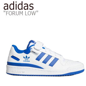 アディダス スニーカー adidas メンズ レディース FORUM LOW フォーラムロ－ WHITE ホワイト BLUE ブルー FY7756 シューズ 【中古】未使用品