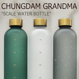 ボトル メモリ付き 水筒 ボトルケース チョンダム グランマ CHUNGDAM GRANDMA SCALE WATER BOTTLE スケール ウォーター ボトル 1L 1リットル ジム 運動 ヨガ 体操 トレーニング タイムマーカー スノーホワイト スペースグレー ミッドナイトグリーン 5579267708 ACC