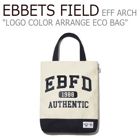 エベッツフィールド トートバッグ EBBETS FIELD メンズ レディース EFF ARCH LOGO COLOR ARRANGE ECO BAG アーチ ロゴ カラー アレンジ エコバッグ IVORY アイボリー EB2102EC02IV バッグ