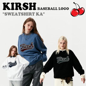 キルシー トレーナー KIRSH 正規販売店 BASEBALL LOGO SWEATSHIRT KA ベースボール ロゴ スウェットシャツ BLACK ブラック GRAY グレー BLUE ブルー FKPWCTM541M ウェア