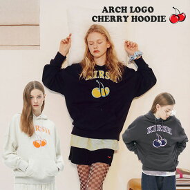 キルシー パーカ KIRSH 正規販売店 ARCH LOGO CHERRY HOODIE アーチ ロゴ チェリー フーディー CHARCOAL チャコール OATMEAL オートミール NAVY ネイビー FKQSCTH501M ウェア