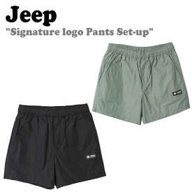 ジープ ハーフパンツ Jeep メンズ Signature logo Pants Set-up シグネチャー ロゴ パンツ セットアップ KHAKI カーキ BLACK ブラック JN9PTU892KH/BK ウェア