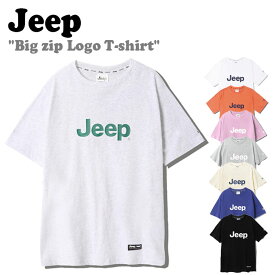 ジープ 半袖Tシャツ Jeep メンズ レディース Big zip Logo T-shirt ビッグ ジップ ロゴ Tシャツ ORANGE オレンジ BLACK ブラック WHITE ホワイト IVORY アイボリー PINK ピンク BLUE ブルー MELANGE GREY グレー JN9TSU091OR/BK/WH/MW/IV/PK/BL/MG ウェア