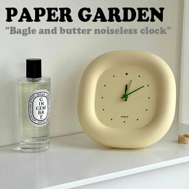 ペーパーガーデン 時計 PAPER GARDEN Bagle and butter noiseless clock ベーグル アンド バター ノイズレス クロック 韓国雑貨 ACC