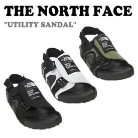 【即納カラー有/国内配送】ノースフェイス サンダル THE NORTH FACE メンズ レディース UTILITY SANDAL ユーティリティサンダル BLACK ブラック WHITE ホワイト KHAKI カーキ NS98N07A/B/C シューズ 【中古】未使用品