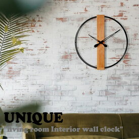ユニーク 時計 UNIQUE living room Interior wall clock リビングルーム インテリア ウォール クロック BLACK ブラック 韓国雑貨 4845317 ACC