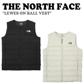 ノースフェイス 中綿ベスト THE NORTH FACE メンズ レディース LEWES ON BALL VEST ルイス オン ボール ベスト BLACK ブラック LIGHT BEIGE ライトベージュ NV3NN61A/B ウェア 【中古】未使用品