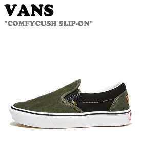 バンズ スニーカー VANS メンズ レディース COMFYCUSH SLIP-ON コンフィクッシュ スリッポン FORAGER BLACK フォレジャー ブラック VN0A7TNMBML シューズ【中古】未使用品