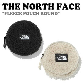 ノースフェイス ポーチ THE NORTH FACE メンズ レディース FLEECE POUCH ROUND フリースポーチ ラウンド BLACK ブラック CREAM クリーム NN2PN90A/B バッグ 【中古】未使用品