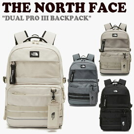 ノースフェイス リュック THE NORTH FACE メンズ レディース DUAL PRO III BACKPACK デュアル プロ スリー バックパック CREAM クリーム BEIGE ベージュ DARK GRAY ダークグレー BLACK ブラック NM2DP02J/K/L/M バッグ 【中古】未使用品