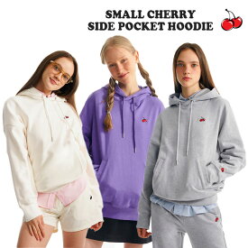 キルシー パーカ KIRSH 正規販売店 SMALL CHERRY SIDE POCKET HOODIE スモール チェリー サイド ポケット フーディー GRAY グレー IVORY アイボリー PURPLE パープル KKRSCTH501M ウェア