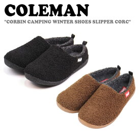 コールマン ミュール COLEMAN メンズ レディース CORBIN CAMPING WINTER SHOES SLIPPER CORC コービン キャンピング ウィンターシューズ スリッパ コルク BLACK ブラック BROWN ブラウン 21-CORBIN シューズ