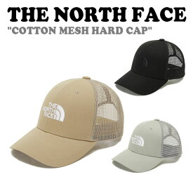 ノースフェイス キャップ THE NORTH FACE メンズ レディース COTTON MESH HARD CAP コットン メッシュ ハードキャップ BLACK ブラック BEIGE ベージュ SLATE KHAKI スレート カーキ NE3CP05D/E/F ACC 【中古】未使用品