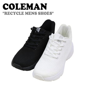 コールマン スニーカー COLEMAN メンズ RECYCLE MENS SHOES リサイクル メンズシューズ BLACK ブラック WHITE ホワイト 1506877 シューズ
