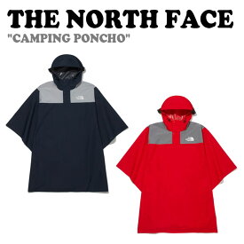 ノースフェイス レインコート THE NORTH FACE メンズ レディース CAMPING PONCHO キャンピング ポンチョ NAVY ネイビー RED レッド NO2HM50A/B ウェア 【中古】未使用品