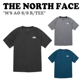 ノースフェイス Tシャツ THE NORTH FACE メンズ M'S AO S/S R/TEE エイオー ショートスリーブ ラウンドTEE HEATHER GRAY ヘザーグレー DARK GRAY ダークグレー LYONS BLUE ライオンズ ブルー NT7UP03A/B/C ウェア 【中古】未使用品