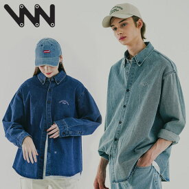 WVプロジェクト デニムシャツ WV PROJECT 正規販売店 LOUD DENIM SHIRTS ラウド デニム シャツ VINTAGE BLUE ビンテージブルー BLUE ブルー MJLS7611 ウェア