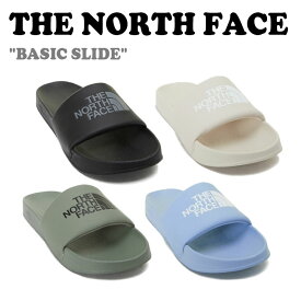 ノースフェイス サンダル THE NORTH FACE メンズ レディース BASIC SLIDE ベーシック スライド REAL BLACK リアルブラック CREAM クリーム KHAKI カーキ DUSK BLUE ダスク ブルー NS98P05A/B/C/D シューズ 【中古】未使用品