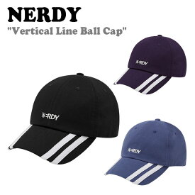 ノルディ キャップ NERDY メンズ レディース Vertical Line Ball Cap バーチカル ライン ボールキャップ BLACK ブラック BLUE ブルー DARK PURPLE ダーク パープル ノルディー ACC