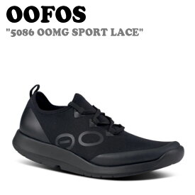 ウーフォス スニーカー OOFOS メンズ 5086 OOMG SPORT LACE ウーエムジー スポーツレース BLACK ブラック シューズ