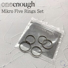 【即納/国内発送】ワンイナフ 指輪 oneenough 正規販売店 メンズ レディース Mikro Five Rings Set マイクロ ファイブ リングス セット SURGICAL STEEL サージカル スチール 韓国アクセサリー 363383 ACC