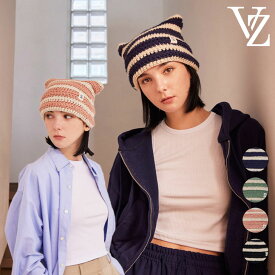 【即納カラー有/国内配送】【Block Bジコ・ZEROBASEONE着用】バザール ニット帽 VARZAR 正規販売店 Square Label Stripe Crochet Beanie スクエア ラベル ストライプ クロシェット ビーニー BLACK GREEN PINK NAVY varzar1069/70/71/72 ACC